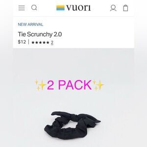 NWOT Vuori 2-Pack Tie Scrunchy
